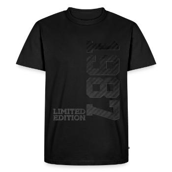 39TH BIRTHDAY LIMITED EDITION 1987 - Men's Premium Organic T-Shirt - black - Front - Nico (187cm)