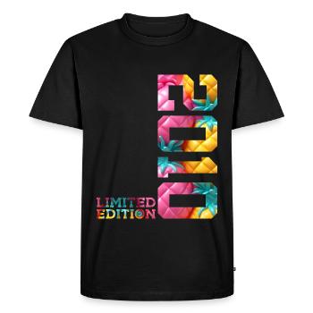 16E ANNIVERSAIRE ÉDITION LIMITÉE 2010 - T-shirt Premium bio Homme - noir - Devant - Nico (187cm)