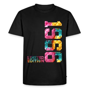 60TH BIRTHDAY LIMITED EDITION 1966 - Men's Premium Organic T-Shirt - black - Front - Nico (187cm)