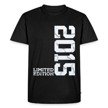 11E ANNIVERSAIRE ÉDITION LIMITÉE 2015 - T-shirt Premium bio Homme - noir - Devant - Nico (187cm)
