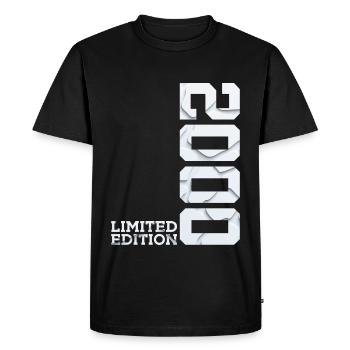 26TH ANNIVERSARY LIMITED EDITION 2000 - Men's Premium Organic T-Shirt - black - Front - Nico (187cm)