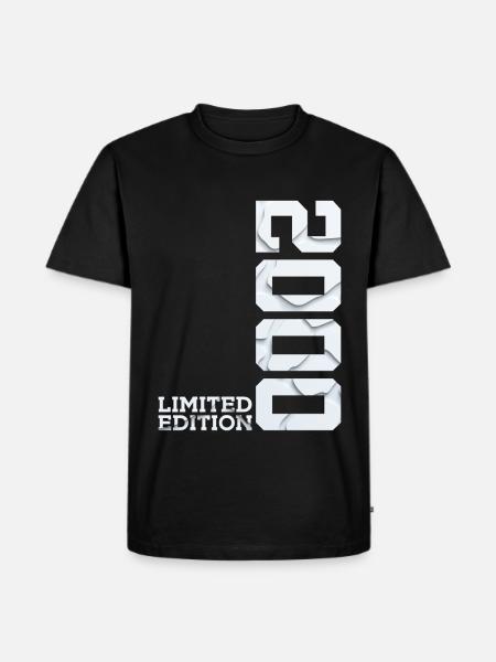 26TH ANNIVERSARY LIMITED EDITION 2000 - Men's Premium Organic T-Shirt - black