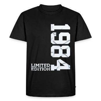 42ND BIRTHDAY LIMITED EDITION 1984 - Men's Premium Organic T-Shirt - black - Front - Nico (187cm)