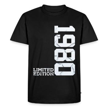 46TH BIRTHDAY LIMITED EDITION 1980 - Men's Premium Organic T-Shirt - black - Front - Nico (187cm)