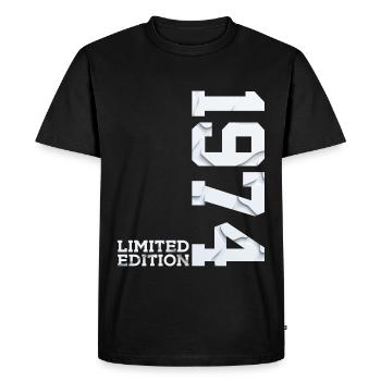 52ND BIRTHDAY LIMITED EDITION 1974 - Men's Premium Organic T-Shirt - black - Front - Nico (187cm)