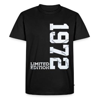 54TH BIRTHDAY LIMITED EDITION 1972 - Men's Premium Organic T-Shirt - black - Front - Nico (187cm)