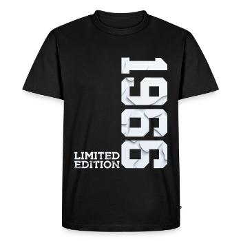 60TH BIRTHDAY LIMITED EDITION 1966 - Men's Premium Organic T-Shirt - black - Front - Nico (187cm)