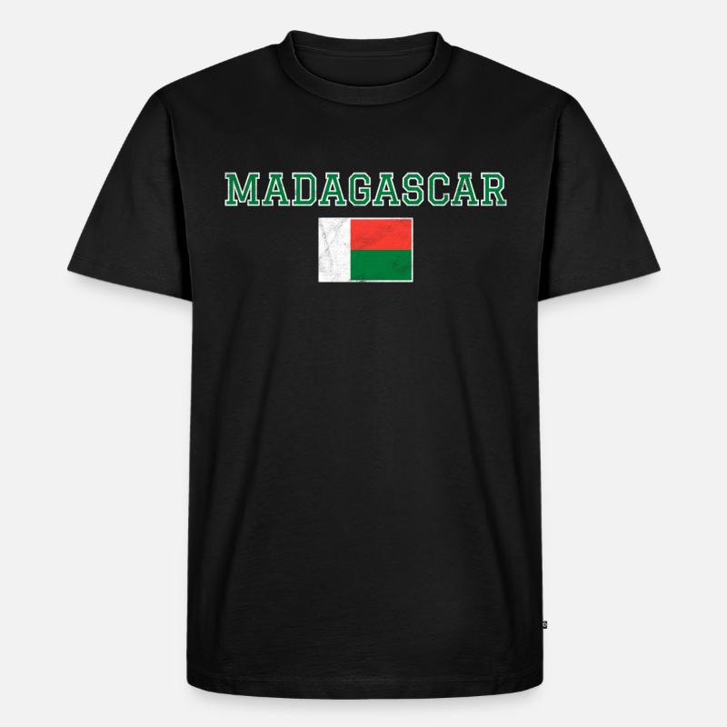 Madagaskar - Männer Premium Bio T-Shirt - Schwarz