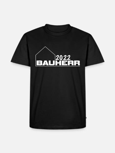 Bauherr 2022 - Männer Premium Bio T-Shirt - Schwarz
