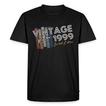 25th Birthday Original November 1999 Volume 99 - Men's Premium Organic T-Shirt - black - Front - Nico (187cm)