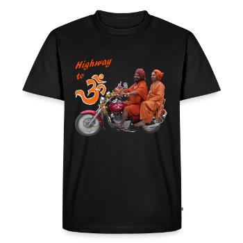 Autoroute à l'OM - T-shirt Premium bio Homme - noir - Devant - Nico (187cm)