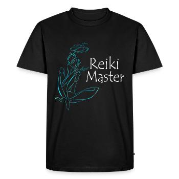 Reiki Maître Énergie Spirituelle Méditation Chakra - T-shirt Premium bio Homme - noir - Devant - Nico (187cm)