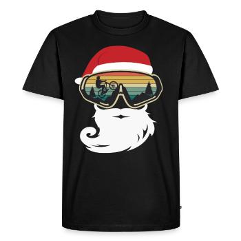 VTT Vélo de Noël VTT VTT - T-shirt Premium bio Homme - noir - Devant - Nico (187cm)