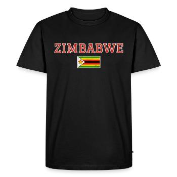 Zimbabwe - T-shirt Premium bio Homme - noir - Devant - Nico (187cm)