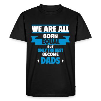 Seuls les meilleurs deviennent des papas, des pères spéciaux - T-shirt Premium bio Homme - noir - Devant - Nico (187cm)