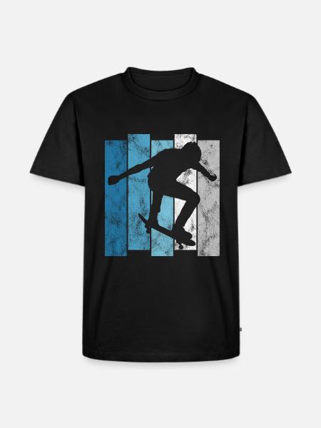 Skateboarder Skateboard Skater Skate Skateing - Men's Premium Organic T-Shirt - black