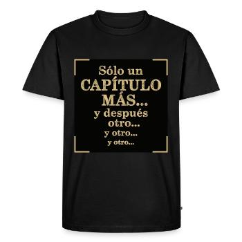 Just One More Chapter - Men's Premium Organic T-Shirt - black - Front - Nico (187cm)