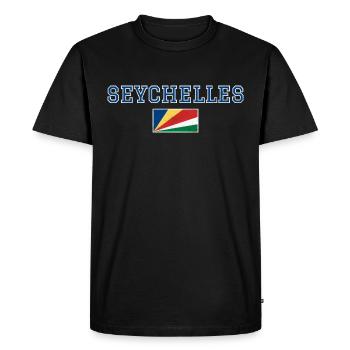 Seychelles - T-shirt Premium bio Homme - noir - Devant - Nico (187cm)