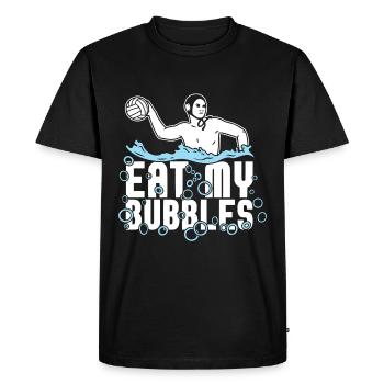 Waterpolo - T-shirt Premium bio Homme - noir - Devant - Nico (187cm)