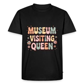 Musée - T-shirt Premium bio Homme - noir - Devant - Nico (187cm)