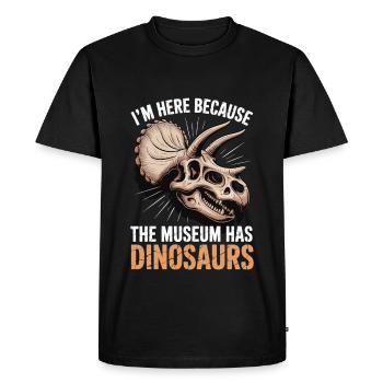 Musée - T-shirt Premium bio Homme - noir - Devant - Nico (187cm)