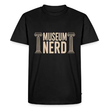 Musée - T-shirt Premium bio Homme - noir - Devant - Nico (187cm)