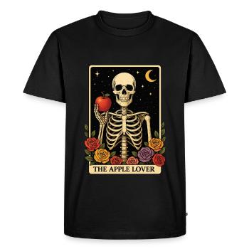 Tarot à la pomme - T-shirt Premium bio Homme - noir - Devant - Nico (187cm)