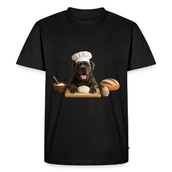 Cane Corso Italiano Cuisson de biscuits à gâteau - T-shirt Premium bio Homme - noir - Devant - Nico (187cm)