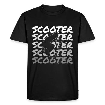 Stunt Scooter - Men's Premium Organic T-Shirt - black - Front - Nico (187cm)