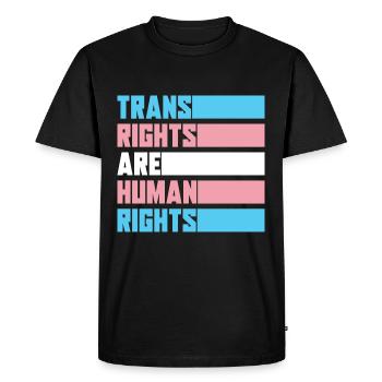 Trans Equality LGBT Transgender - Men's Premium Organic T-Shirt - black - Front - Nico (187cm)