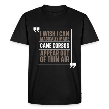 Cane Corso Dog - Men's Premium Organic T-Shirt - black - Front - Nico (187cm)
