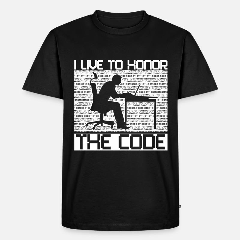 Programmierer Coder Software Entwickler - Männer Premium Bio T-Shirt - Schwarz