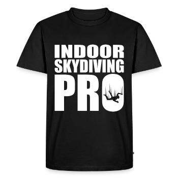 Parachutisme intérieur - T-shirt Premium bio Homme - noir - Devant - Nico (187cm)