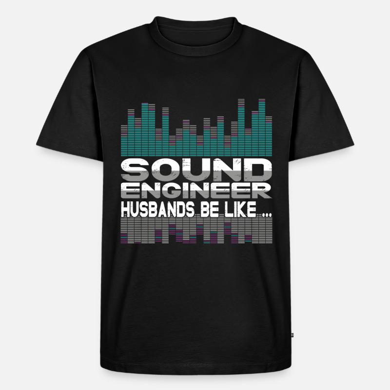 Tontechniker Sound Audio Engineer - Männer Premium Bio T-Shirt - Schwarz