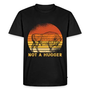 Bison d’Amérique Buffalo - T-shirt Premium bio Homme - noir - Devant - Nico (187cm)