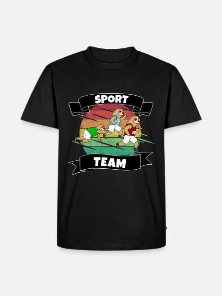 Sport team - Men's Premium Organic T-Shirt - black