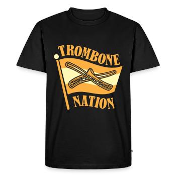 Trombone - Men's Premium Organic T-Shirt - black - Front - Nico (187cm)
