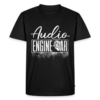Pediatric Audiologist Audiology Audio Engine-Ear - Men's Premium Organic T-Shirt - black - Front - Nico (187cm)