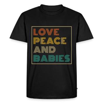 Sage-femme obstétricienne - T-shirt Premium bio Homme - noir - Devant - Nico (187cm)