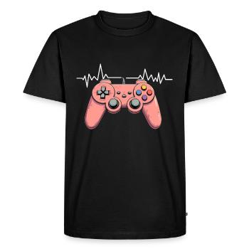 Gamer Video Games Console Gaming Birthday Gaming - Men's Premium Organic T-Shirt - black - Front - Nico (187cm)