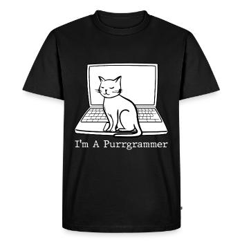 Programmer Coder Software Developer - Men's Premium Organic T-Shirt - black - Front - Nico (187cm)