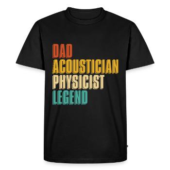 Physicien physicien - T-shirt Premium bio Homme - noir - Devant - Nico (187cm)