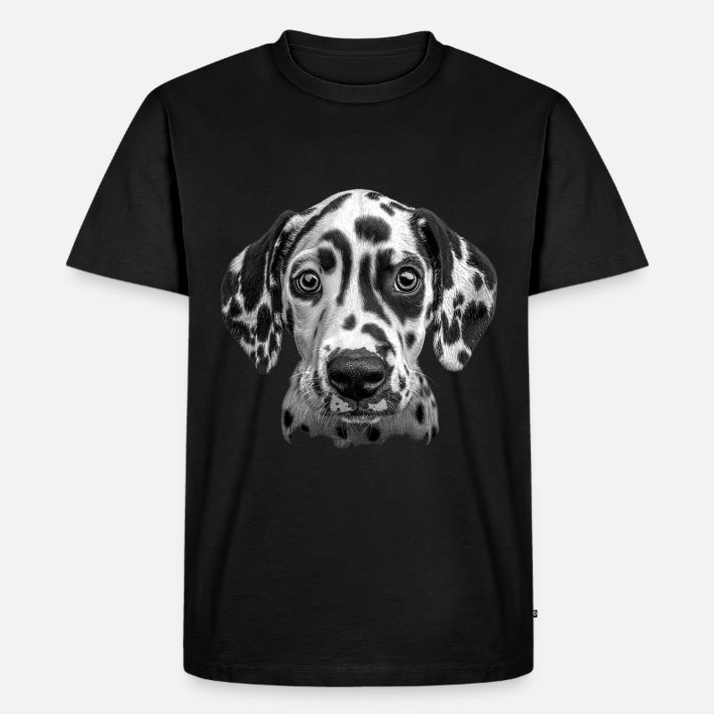 Dalmatiner - Männer Premium Bio T-Shirt - Schwarz