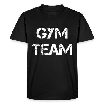 Équipe de gymnase - T-shirt Premium bio Homme - noir - Devant - Nico (187cm)