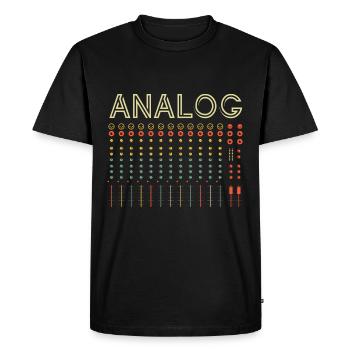 Synthétiseur modulaire rétro synthétiseur analogique synthétiseur - T-shirt Premium bio Homme - noir - Devant - Nico (187cm)
