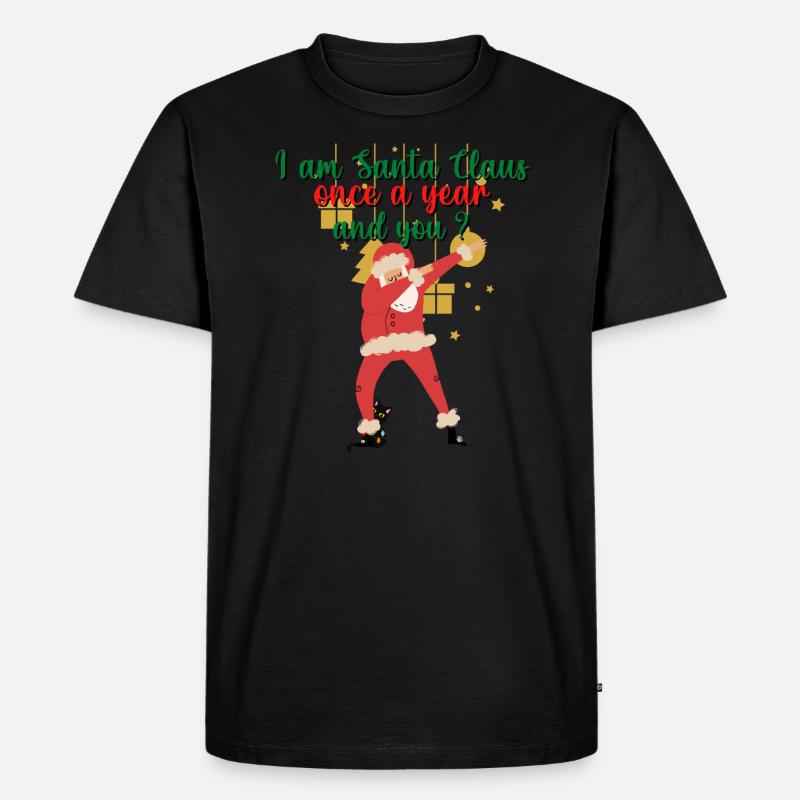 Ich bin der Weihnachtsmann - Männer Premium Bio T-Shirt - Schwarz