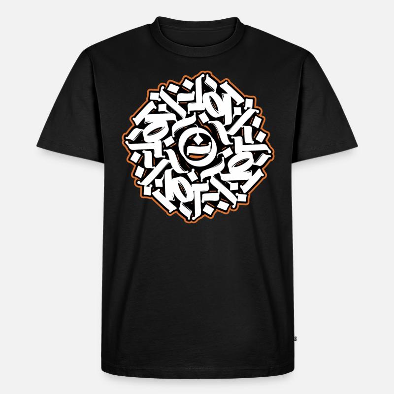 Spirale Nr. 4 - Männer Premium Bio T-Shirt - Schwarz
