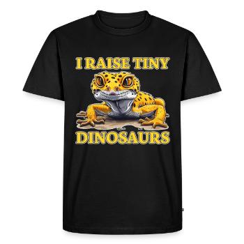 Leopard Gecko Saying Funny Leopard Gecko Gift - Men's Premium Organic T-Shirt - black - Front - Nico (187cm)