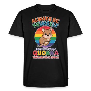 Quokka Disant Australie Drôle Quokka Cadeau - T-shirt Premium bio Homme - noir - Devant - Nico (187cm)