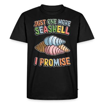 Seashells Beach Shells Shell Collector Gift - Men's Premium Organic T-Shirt - black - Front - Nico (187cm)